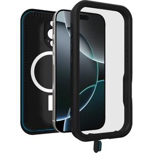OtterBox iPhone 16 Pro FR Series Waterproof Case with MagSafe (Designed by LifeProof) - Black, Waterproof, 60% Recycled Plastic, Sleek and Stylish