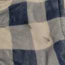 Homemate Electric Blanket Heated Throw - 50x60 Ultra Soft Cozy Flannel Heating Blanket with 10 Fast Heat Levels 8 Hours Auto Off Over-Heated Protection ETL Certification Keep Warm in Home Office (Blue-white)