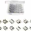 12 Types Micro USB Sockets Kit Jack Plug Connector,USB-b Repair Replacement Adapter Assortment Set for Phone,Toy,Circuit Board Solder Dip SMD SMT(60 pcs)