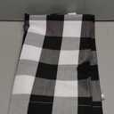 Hiasan Buffalo Plaid Curtains Valances for Windows - Black and White Semi Sheer Checkered Rod Pocket Valance for Living Room, Farmhouse, Bedroom, 52 x 18 Inches Length, 1 Panel