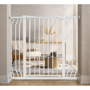 BalanceFrom Easy Walk-Thru Safety Gate for Doorways and Stairways with Auto-Close/Hold-Open Features, 36-Inch Tall, Fits 29.1-43.3 Inch Openings, White
