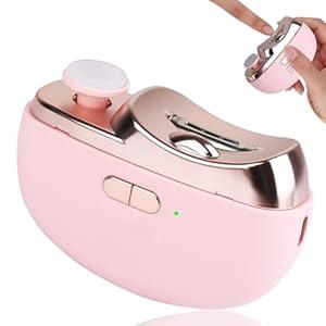 Allyplay Upgraded Electric Nail Clipper, Electric Nail File, 2 Speeds Automatic Nail Trimmer with LED Light & Clip Storage - USB Rechargeable for Baby, Kids, Adults, Seniors