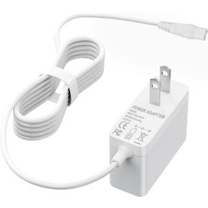 Charger Compatible with Philips Epilator Wet & Dry Series 8000 BRE700/04 BRE720/14 BRE740/14 Shaver and Trimmer for Women Replacement Power Adapter 15V Charging Cord Cable White