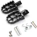 Cnc Aluminum Alloy Foot Pegs Motorcycle Off-road for Cr/crf/125/250/500/230/450r Dirt Bike FootPegs Pedals Rest (balck)