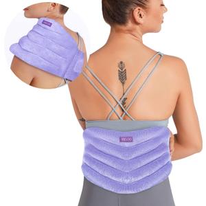 REVIX Microwave Heating Pad for Back with Moist Heat, Extra Large Microwavable Heated Wrap for Lumbar, Waist, Stomach, Shoulder and Neck Hot or Cold Pack, Reusable, Portable