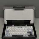 AULA F75 75% Wireless Mechanical Keyboard, Hot Swappable Creamy Keyboard, Pre-lubed Reaper Switches, 2.4GHz/Type-C/BT5.0, RGB Backlit Gaming Keyboards(White & Blue)