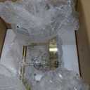 VONLUCE Bathroom Light Fixtures, 2-Light Vanity Light with Globe Glass Shades E26 Sockets, Bathroom Lights Over Mirror for Bedroom Hallway Living Room, Gold Finish