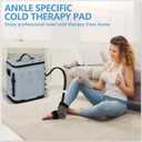 ICYTHRP Ice Machine for Ankle After Surgery, Cold Therapy Machine with Programmable Timer, Replacement Recovery System, Cryotherapy Pain Relief with Ankle-Specific Pad