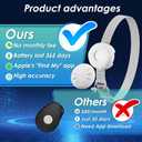 Cat Tracker, MINI GPS Tracker for Cats Compatible with Apple Find My App(Only iOS), No Monthly Fee Pet Tracker, Real-Time Tracking, Smart Alerts, Up to 1-Year Battery, White