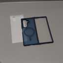 FNTCASE for Samsung-Galaxy Z-Fold-7 Magnetic Case: Translucent Matte Textured Military Grade Drop Protection Cell Phone Cover - Slim Rugged Durable Shockproof Protective Bumper Cases (Blue 8.0 inch)