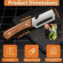 5 x NEW Premium Vegetable Peeler with Wooden Handle and Bottle Opener: 2-in-1 Stainless Steel Kitchen Tool for Fruit Apple Potato Pumpkin Papaya (2Pcs)