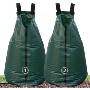 USHIGHTLIGHT All New 20 Gallon Tree Watering Bag, Slow Release Watering Bag for Trees, Portable Tree Drip Irrigation Bag, Water Saving Irrigation Water System(1/2/3) (2, 20 Gallon)