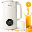 IAGREEA 35 oz Nut Milk Maker Machine with 10 Blades, Automatic Homemade Almond, Oat, Soy, Plant-Based Milk and Dairy Free Beverages, Almond Maker, Self-cleaning, Keep Warm/12-Hour Delay (White)