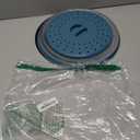 WENWELL Large Microwave Splatter Cover & Silicone Mat,12 Inchs Vented Collapsible Guard dish Plate lid & Round Kitchen mat for food