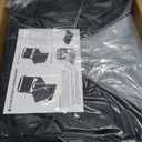 Stadium Seats for Bleachers with Back Support, 2 Pack Folding Bleacher Chairs for Sports Games, Concerts Floor Chair Stadium Seat with Cushion and Shoulder Strap, Perfect for Sports Events Black