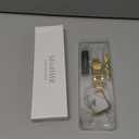 MioHHR Solid Stainless Steel Band Compatible with Apple Watch 38mm(Series 3/2/1) 40mm(Series SE/6/5/4) 41mm(Series 9/8/7) Metal Strap with Soft TPU Case for iWatch Bands for Women and Men, Gold