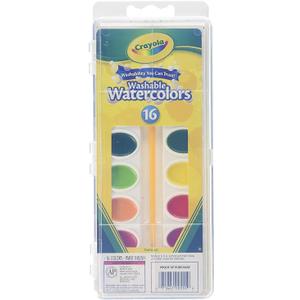Crayola Washable Watercolors, 16 Count - 2 Per Case (530555)