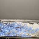 Lapremoly Canvas Prints Wall Art For Living Room Large Wall Decor For Bedroom Blue Tree Landscape Abstract Painting Office Wall Decoration Black and White Picture Modern Ready To Hang Home Wall Art (48"L x 24"W)