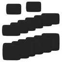 Renaxara 14 Pcs Outdoor Cushion Slipcovers, Patio Furniture Cushion Cover Raplacement, Water-Resistant Patio Furniture Cushion Covers with Zipper (Black, 24.8Lx24.8Wx3.14H)
