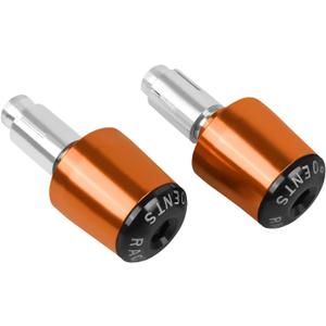 Universal Motorcycle Handlebar End Weights 7/8" 22mm Compatible with Ninja 400 650 1000 KLR 650 Z900 Z650 Z900RS ZX10R ZX6R ZX12R Z800 Z750 Z125 Z400 Z300 CNC Aluminum Bar End Plugs (Orange)