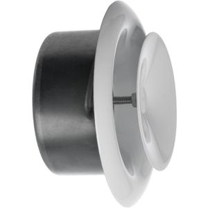 TURvent 4 inch White Metal Diffuser  Adjustable Vent for Wall  Ceiling Duct Cover  Supply Air Valve  Round Ventilation Covers for Bathroom Kitchen Garage