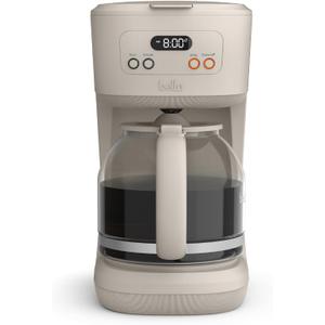 bella 12 Cup Programmable Coffee Marker, Reusable Dishwasher Safe Accessories, Easy LCD diaply, Auto Shutoff, 900 watt, Oatmilk
