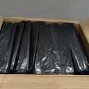 Plasticplace 55-60 Gallon Trash Bags, Heavy Duty, Black Garbage Can Liners, Puncture-Resistant Star Seal, 38" x 58", 100 Count for Warehouse, Kitchen, and Outdoor Use 1.5 Mil