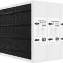 X6672 MERV 16 Filter 16x25x5 Compatible with Lennox X6672 Merv 16 Home Furnace Filter for HVAC System, Number HCF16-16, (Actual Size: 15.75 x 24.75 x 4.37 In), 3 Pack