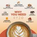 RYZE SUPERFOODS RYZE n Shine Bundle, USDA Organic Mushroom Medium Roast Coffee + Probiotic Coffee Creamer with 6 Adaptogenic Mushrooms for Better Energy, Focus, Digestion, Immunity, 30 + 30 Servings