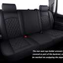 Aierxuan Seat Covers for Truck Chevy Chevrolet Silverado GMC Sierra Pickup 2007-2026 1500 2500HD 3500HD Trail Boss Z71 Crew Double Extended Cab Waterproof Leather Protectors (Full Set, Black)