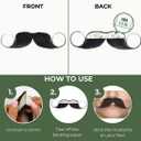 Mustaches Self Adhesive Imperial Fake Mustache for Kids, Novelty, Small False Facial Hair, Costume Accessory for Children, Black Color