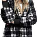LONGYUAN Womens Jacket Winter Coats Hooded Cardigan Fleece Sweaters
Size 2XL