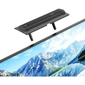 Soundbar Mount, No Drilling Steel TV Top Shelf Fits Most of Sound Bars Up to 15 Lbs, Universal Sound Bar TV Mount Bracket, Sound Bar Stand Compatible with Samsung, Sony, LG,Bose, 16.9x4.7inch (Black)