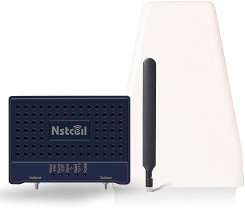 Cell Phone Boosters Cell Booster Up to2500 sq ft Band 66/25/2/4/5/12/13/17 Cell Phone Signal Booster for Home Office All U.S. Carriers FCC Approved