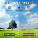 JO Polarized Bifocal Reading Glasses Sunglasses for Men - UV400 Protection Fashion Polarized Bifocal Sun Reader (Black)