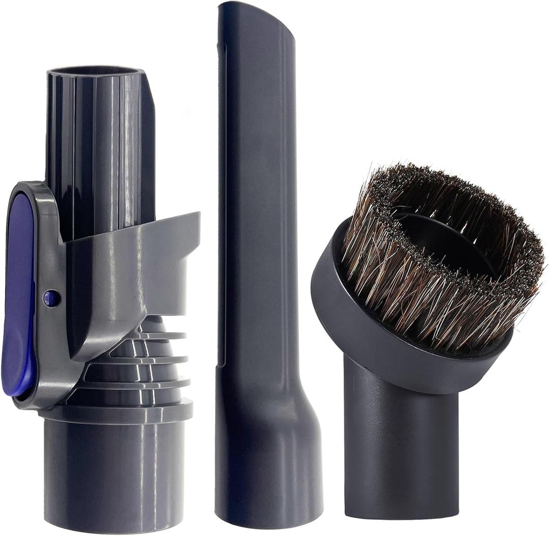 IX141 Pet Cordless Stick Vacuum Replacement for Shark IX141 IZ363HT IZ361H IZ462H IZ483H IZ362H IX140 IZ140 IX142 IZ162H,1.25" Horse Hair Brush Attachment Crevice Tool Adapter for D-Shaped Vacuum