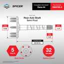 Spicer 2004785-3 Rear Axle Shaft Assembly DANA 44 with Axle Bearing and Seal