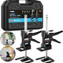 Labor Saving Arm Jack(2 Pcs),Multi-Function Height Adjustment Lifting Device with Storage Case,Suitable for Door Panel Lifting,Wall Tile Locator,Cabinet Jack and Tables Lifter etc. (Black)