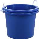 United Solutions Easy-Access Storage Rope Handle Tub, 19 Gallon, Blue, 2 Count (TU0335)
