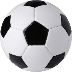 Durable 6" Mini Size Training Soccer Ball Soft Sports Toy Ball for Toddlers, Kids Gift (Black&White)