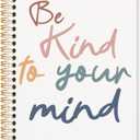 Be Kind to Your Mind Spiral Notebook, Boho Mental Health Journal, Inspirational Positive Journals for Writing, Motivational Notebooks for Note Taking, 5.5x8.3 Inch
