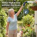Garden Hose 100FT, Water Hose with 10 Function Nozzle, Garden Hose Metal with Leak-proof Connectors, No-Kink, Lightweight, Puncture-proof, Pet-proof, Sturdy, Hose for Outdoor, Yard