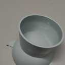 QPOIBSD Tilted Raised Posture for Cat Food Bowl Neck for Protection Anti Vomiting 45 Degree Elevated Slanted Stand Bowls for Cat Tilted Bowl Diameter Approx.13.7cm/5.39in (Baby Blue)