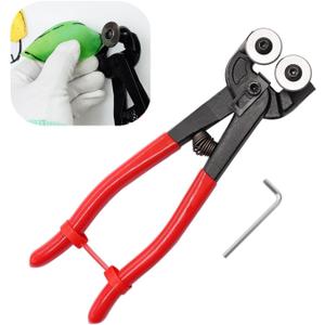 Heavy Duty Wheeled Glass Mosaic Nipper & Hd Ceramic Tile Nipper, Tile Cutter Pliers Soft-grip Handle - Shapping Plier, Nipper Cutting Tools, Stone, Metal, 8 Inch