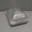 3 Pack Clear Acrylic Serving Tray with Dome Lid Rectangular Food Tray for Cake Dessert Buffet Serving Food Banquets Parties Restaurant Display,10.83 x 8.46 x 5.59 in