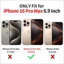XIZYO Magnetic Case for iPhone 16 Pro Max, Floral Flower Cute Aesthetic Case [Compatible with Magsafe] for Women Girls Rose Pattern Slim TPU Bumper Shockproof Protective Cover, Branch Rose/White
