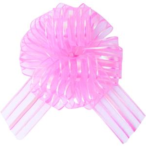 4 x speoit 6 Pcs 6 Inch Large Organza Pull Bow Ribbon Elegant Gift Bows for Wedding Decorations, Christmas Wrapping, Birthday Parties, Car Decor, Gift Baskets, and Valentine's Day Packaging(Pink)