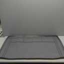 Under Sink Mats for Kitchen Waterproof, 34" X 22" Or Smaller Cut to Fit Under Sink Drip Tray for Kitchen Bathroom Cabinets, Silicone Liner Hold Up to 3.3 Gallons Liquid - Grey (Gray)