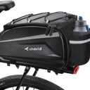 whale fall 10L Bike Rack Bag  Hard-Shell Waterproof Rear Trunk Pannier with Rain Cover, 4-Side Reflective Panels, Bike Accessories for Commuter, Road, Mountain, E-Bike