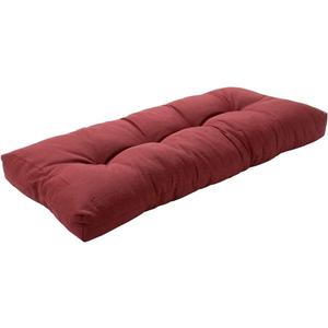 FUNHOME Outdoor Bench Cushion 42 x18 inch with Non-Slip Grips,Water Resistant Porch Swing Cushion,Bench Pillow Pads,Tufted Cushions for Patio Garden Furniture,42" Seat Cushions(Dark Red)